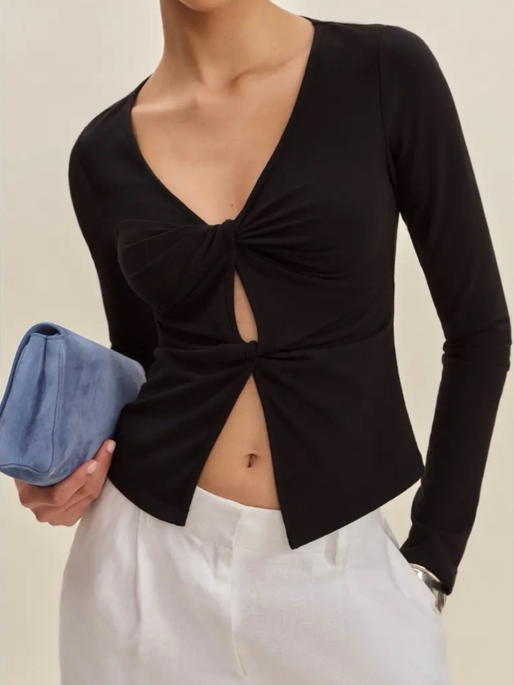 Reformation Silas Knit Top